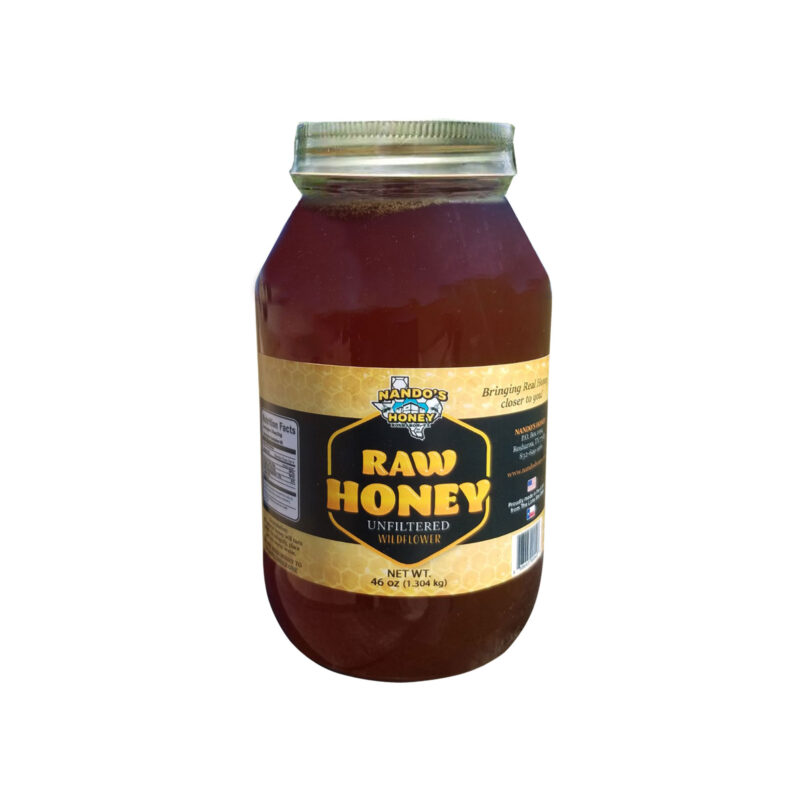 Nando's Honey Raw Honey Unfiltered Wildflower, 46 Oz - Image 2