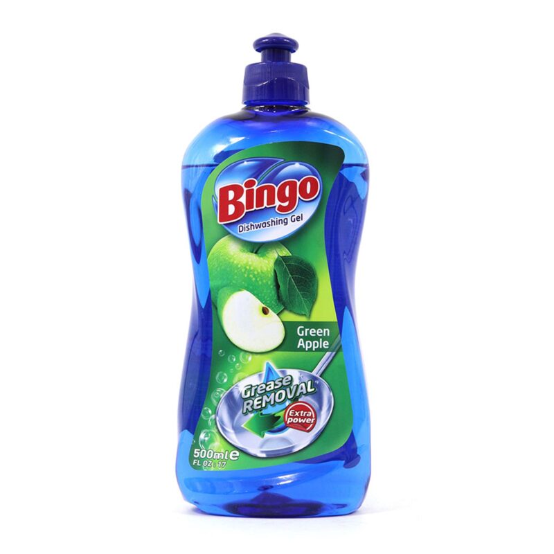 Bingo Diswashing Gel, Green Apple - 500 Ml - Image 2