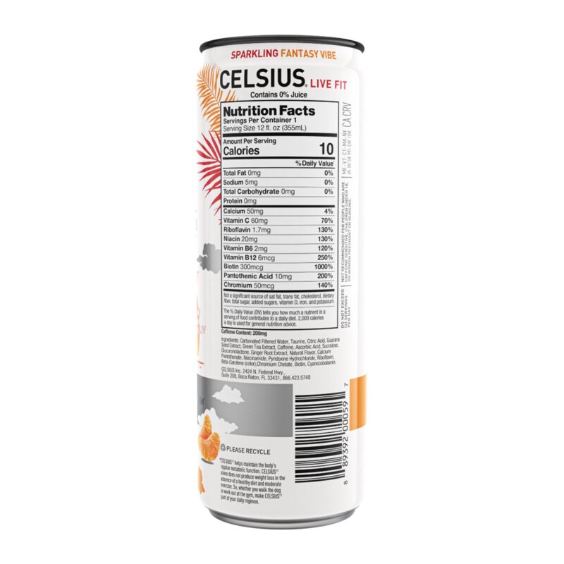 Celsius Sparkling Energy Drink with MetaPlus Formula, Fantasy Vibe, 12 Fl Oz - Image 3