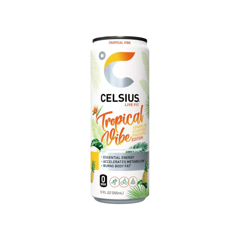 Celsius Tropical Vibe Energy Drink, 12 Fl Oz - Image 4