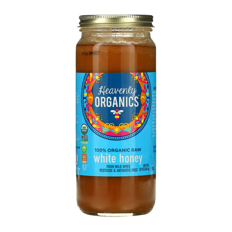 Heavenly Organics, 100% Organic Raw White Honey , 22 oz (624 g)