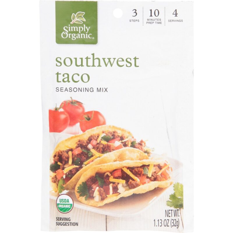 Simply Organic Mild Southwest Taco Seasoning Mix - Image 4