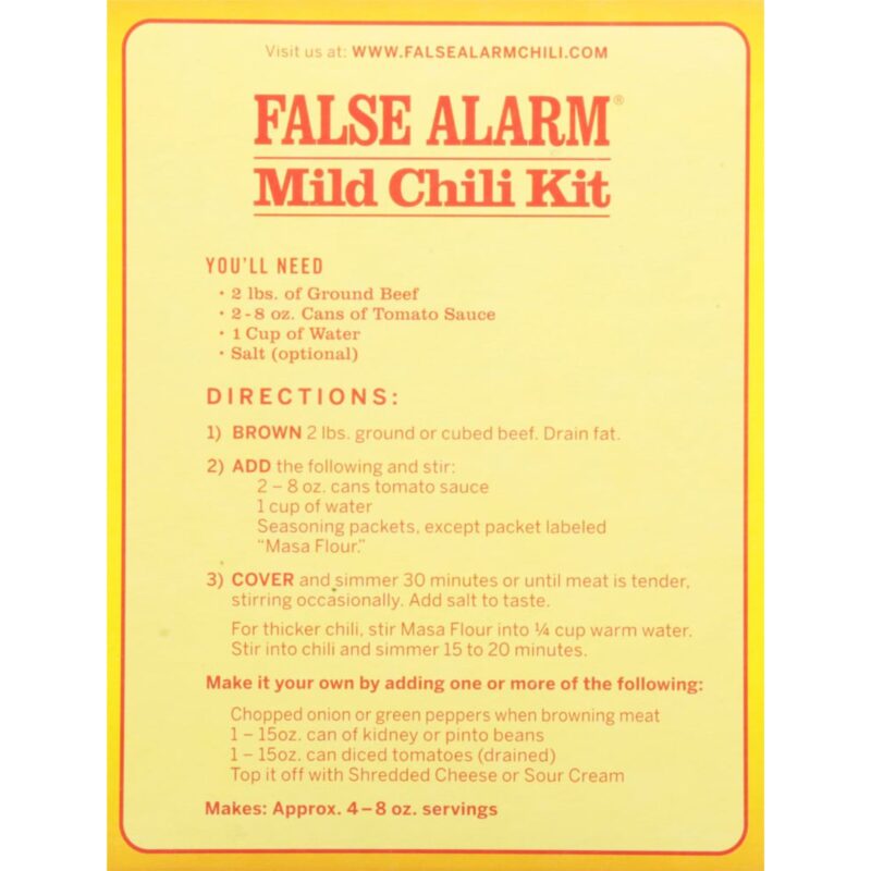 Wick Fowler's False Alarm Mild Chili Kit - Image 2