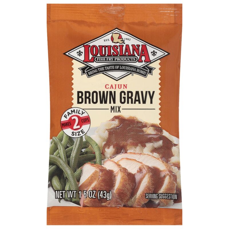 Louisianna Fish Fry Products Brown Gravy Mix, Cajun, 1.5 Oz - Image 2