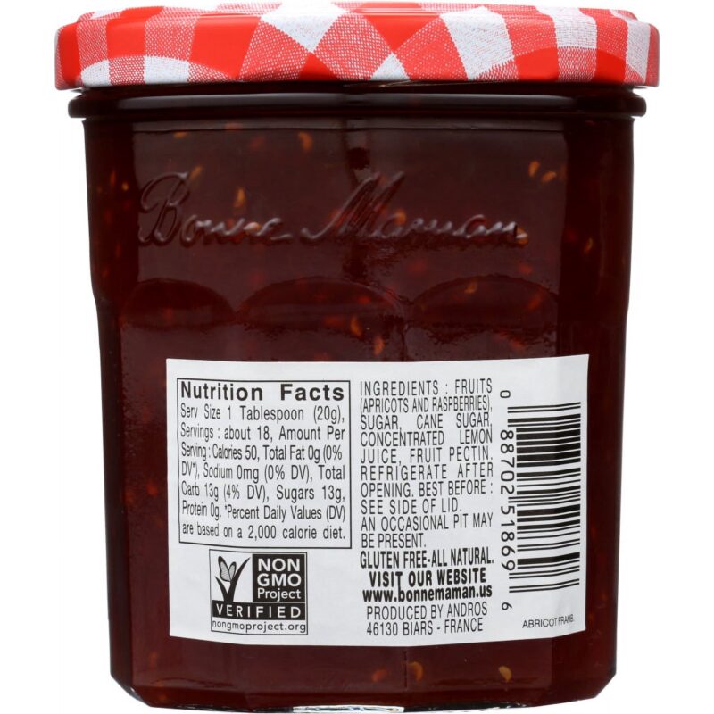 Bonne Maman Apricot and Raspberry Preserves, 13 Oz - Image 3